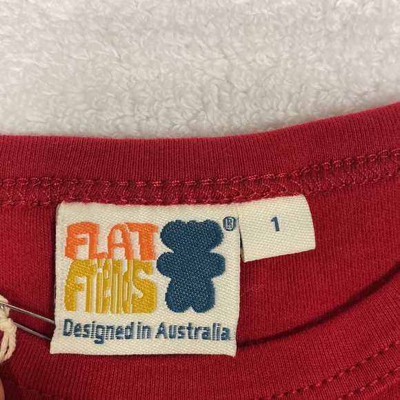 NWT flat friends I’m hanging around monkey Australian tee 12/18m - Picture 8 of 9